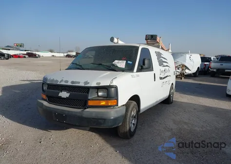 2013 Chevrolet Express 1500 Work Van from USA, damaged, VIN 1GCSGAFX1D1109436